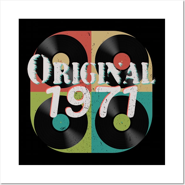 Original 1971, 50th Birthday, Vintage Vinyl Wall Art by Style Conscious